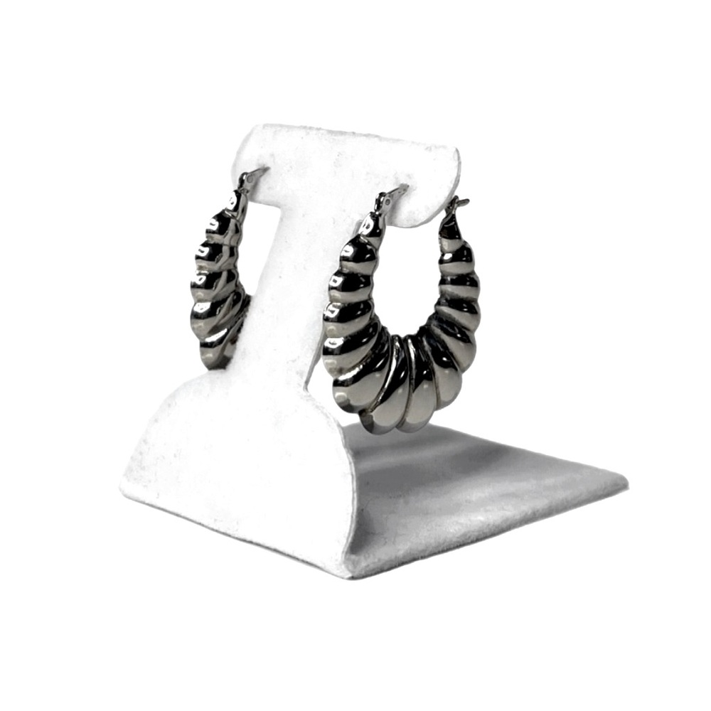 Sterling Silver Hoop Earrings NWOT